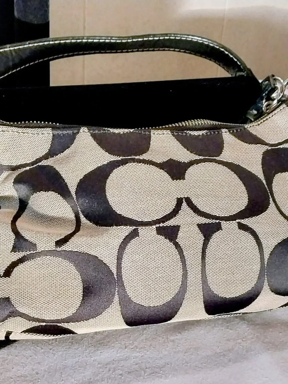 Coach Signature Stripe Demi Crossbody/Shoulder Bag F19218